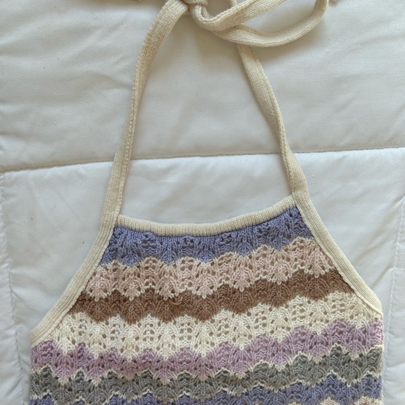 NWOT Crochet American Eagle Halter Top Size XS - Picture 4 of 7